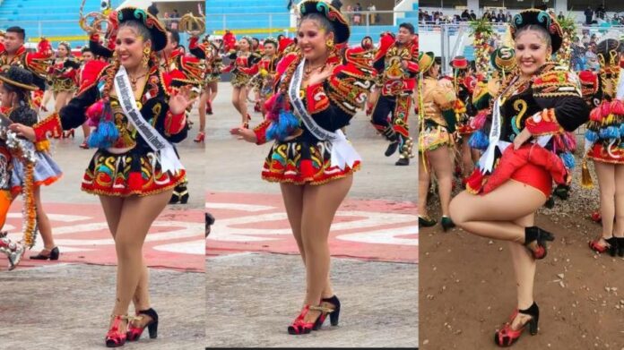 Milena Warthon cumple su sueño en la Virgen de la Candelaria: “He pedido a la Virgencita por mi familia”