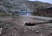 Paro por Nueva Carretera Central no se siente en Huancayo y trabajadores del Gore Junín bloquean vía en La Oroya