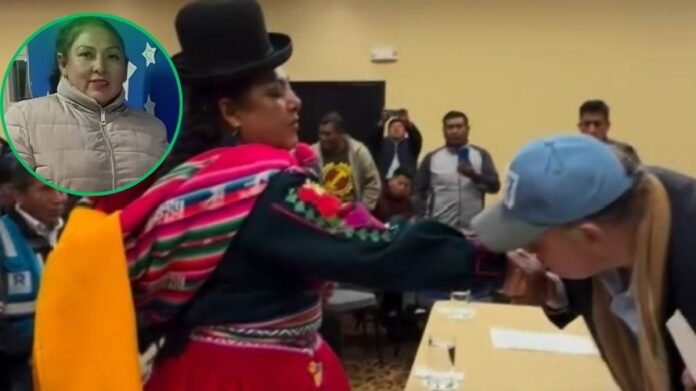 Mujer fingió ser campesina para respaldar campaña de López Aliaga en Puno