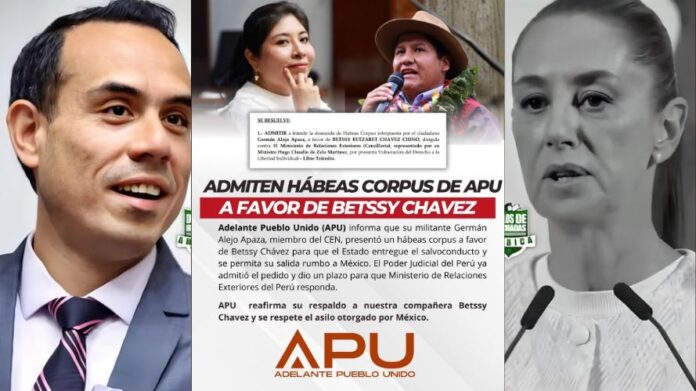 Admiten hábeas corpus de Germán Alejo Apaza a favor de Betssy Chávez