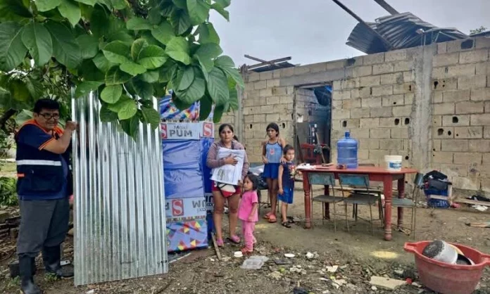 Huánuco: Lluvias y vientos huracanados dejan 70 familias afectadas en Tingo María