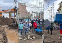 Arequipa entre el barro, la odisea de rescatar el hogar tras segundo desborde en Yanahuara (FOTOS Y VIDEO)