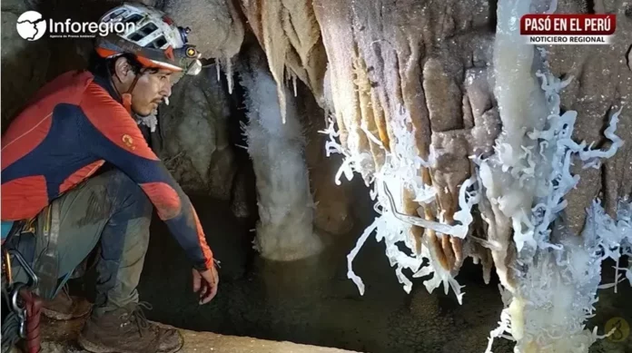 La sorprendente ‘cueva de cristal’ de Luyando descubierta por un deportista en Huánuco