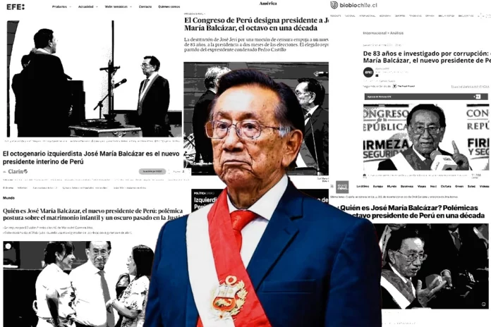 Prensa internacional pone el foco en Balcázar y en la inestabilidad política del Perú