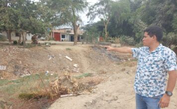 Vecinos de San Antonio denuncian estado crítico del Dren 1308 ante la proximidad de «El Niño»