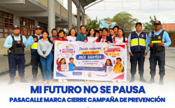 Estudiantes de la I.E. N.° 20138 llevan mensajes de prevención a las calles en el cierre de la campaña “Mi Futuro No Se Pausa” ESTUDIANTES PARTICIPAN DE PASACALLE QUE MARCA CIERRE CAMPAÑA DE PREVENCIÓN MI FUTURO NO SE PAUSA