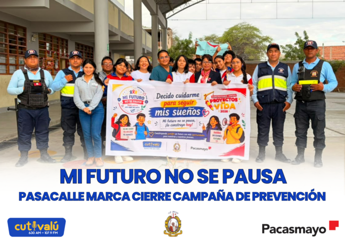 ESTUDIANTES PARTICIPAN DE PASACALLE QUE MARCA CIERRE CAMPAÑA DE PREVENCIÓN MI FUTURO NO SE PAUSA ESTUDIANTES PARTICIPAN DE PASACALLE QUE MARCA CIERRE CAMPAÑA DE PREVENCIÓN MI FUTURO NO SE PAUSA