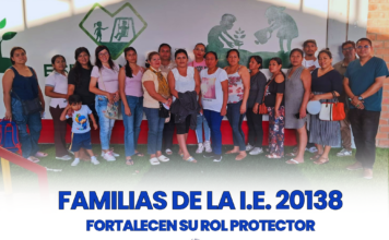 FAMILIAS DE LA I.E. N.° 20138 FORTALECEN SU ROL PROTECTOR EN EL MARCO DE LA CAMPAÑA “MI FUTURO NO SE PAUSA” Padres, madres y acompañantes de familia participan de taller en el marco de campaña: "Mi futuro no se pausa"