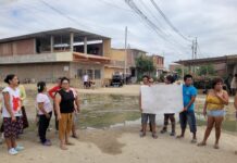 Aguas servidas inundan Nueva Esperanza desde hace 15 días y vecinos reclaman a EPS Grau