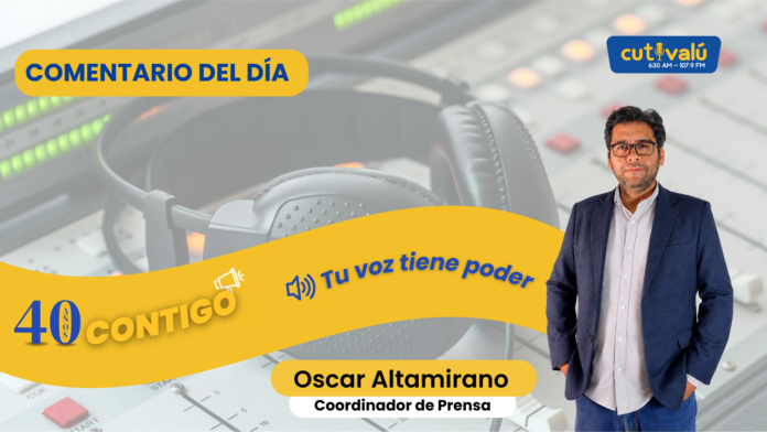 Oscar Altamirano, coordinador de Prensa de Cutivalú Oscar Altamirano, coordinador de Prensa de Cutivalú