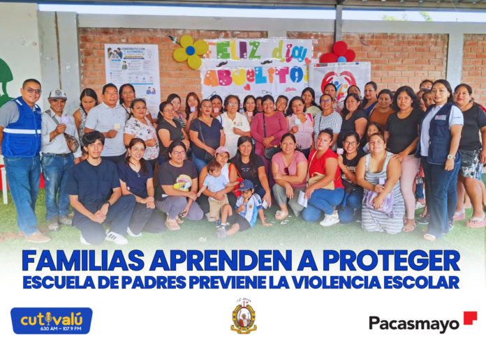 I.E. N.° 20138 REALIZÓ ESCUELA DE PADRES SOBRE VIOLENCIA ESCOLAR Y AUTONOMÍA