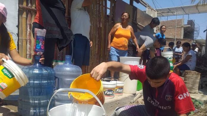 falata de agua
