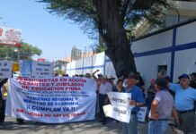 Docentes activos, cesantes y jubilados protestan en piura por pensiones dignas y pago de deuda laboral