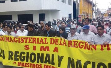 Docentes de Piura exigen cumplimiento de la reglamentación de pensiones dignas y advierten huelga indefinida