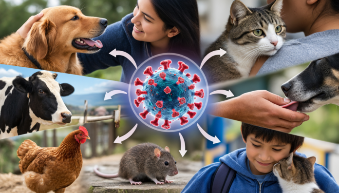 70 % de los patógenos que causan enfermedades humanas se contagian por animales 70 % de los patógenos que causan enfermedades humanas se contagian por animales