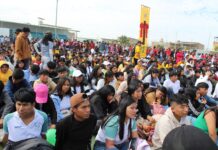 Más de tres mil jóvenes peregrinan al Santuario de la Virgen de las Mercedes