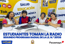 Integrantes de la Corresponsalía Escolar condujeron el segundo programa radial del proyecto Construyendo Juntos Proyectos de Vida