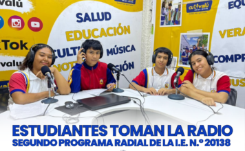 Integrantes de la Corresponsalía Escolar condujeron el segundo programa radial del proyecto Construyendo Juntos Proyectos de Vida