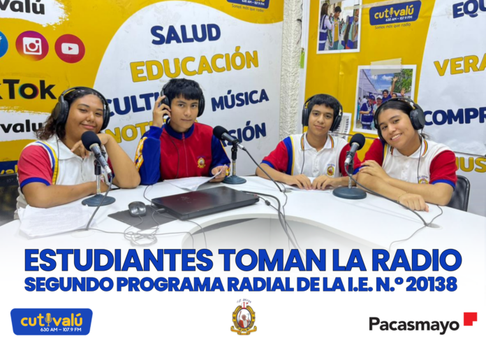 Integrantes de la Corresponsalía Escolar condujeron el segundo programa radial del proyecto Construyendo Juntos Proyectos de Vida