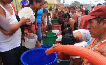 Sin acceso a agua