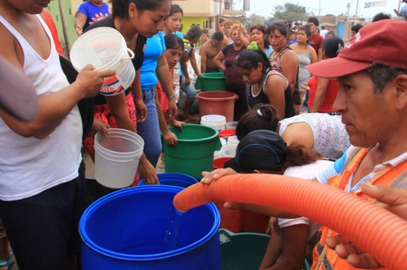 Sin acceso a agua