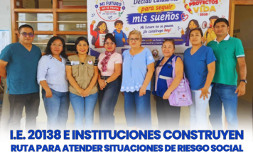 Instituciones se articulan para fortalecer la atención de situaciones de riesgo social en estudiantes de la I.E. N.° 20138 Instituciones se articulan para fortalecer la atención de situaciones de riesgo social en estudiantes de la I.E. N.° 20138