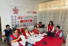Jurado Electoral Especial de Sullana desarrolla audiencias públicas para realizar el recuento de votos que fueron impugnados